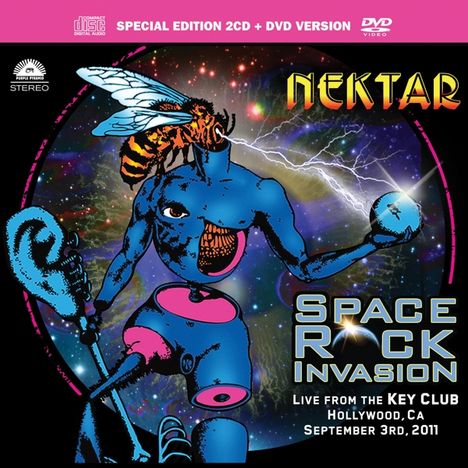 Nektar: Space Rock Invasion: Live From The Key Club Hollywood 2011, 2 CDs und 1 DVD