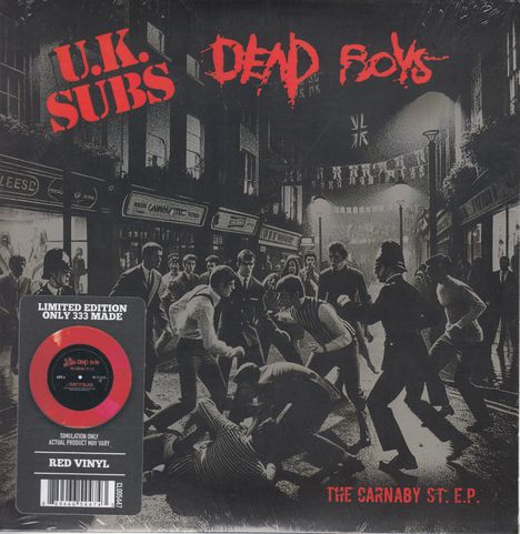 U.K. Subs & Dead Boys: The Carnaby Street EP (Limited Edition) (Red Vinyl), Single 7"
