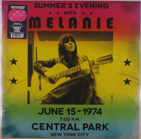 Melanie: Summer's Evening With Melanie: Central Park 1974 (Limited Edition) (Pink Vinyl), 2 LPs