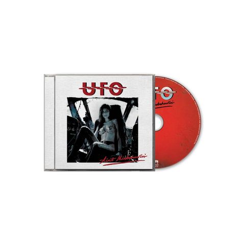 Text: "UFO" und "Ain't Misbehavin'". Cover: Frau in einem Cockpit. CD in Rot mit dem gleichen Text.