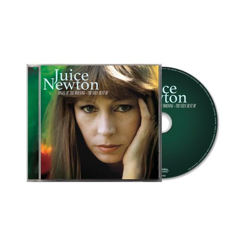 "Juice Newton: Angel of the Morning - The Very Best Of" steht auf dem CD-Cover. Es zeigt das Gesicht einer Frau.