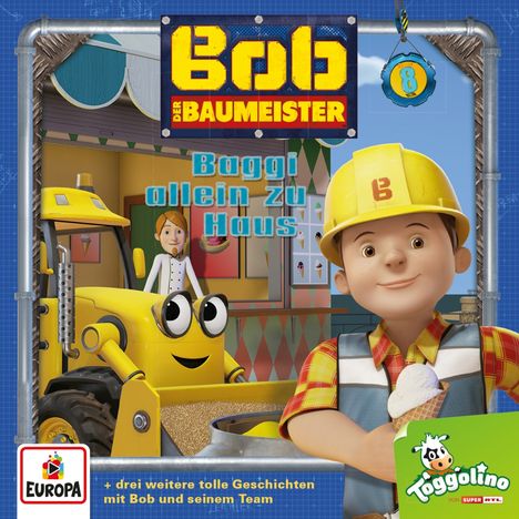 Bob, der Baumeister 08. Baggi allein zu Haus, CD