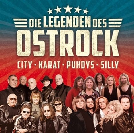 Legenden des Ost-Rock (Die großen Vier: Puhdys - City - Karat - Silly), 2 CDs