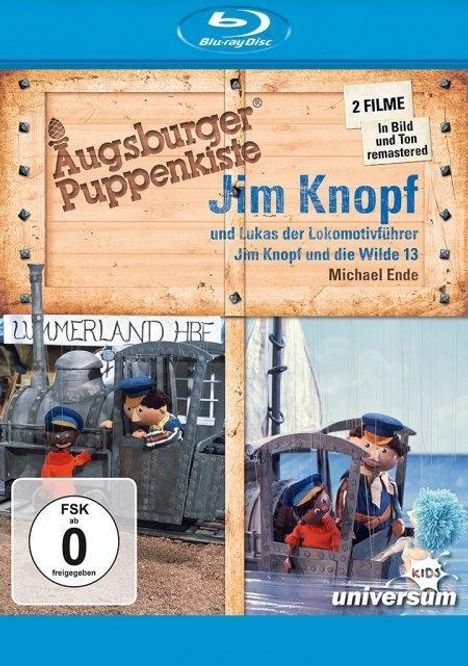 Augsburger Puppenkiste: Jim Knopf und Lukas, der Lokomotivführer / Jim Knopf und die Wilde 13 (Blu-ray), Blu-ray Disc