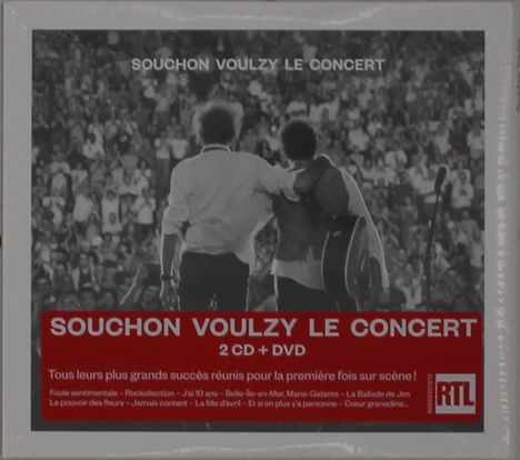 Alain Souchon &amp; Laurent Voulzy: Le Concert (Deluxe Edition) (Digisleeve), 2 CDs und 1 DVD