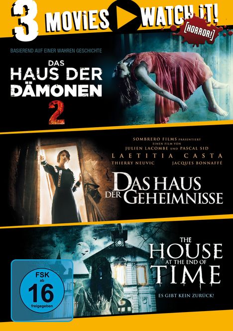 Das Haus der Dämonen 2 / The House at the End of Time / Das Haus der Geheimnisse, 3 DVDs