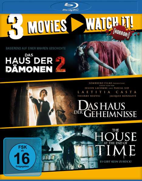 Das Haus der Dämonen 2 / The House at the End of Time / Das Haus der Geheimnisse (Blu-ray), 3 Blu-ray Discs