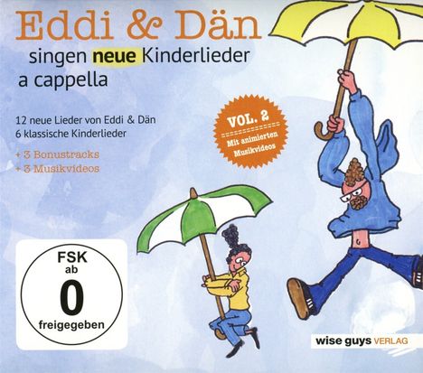 Eddi &amp; Dän singen neue Kinderlieder a cappella, Vol. 2, 2 CDs