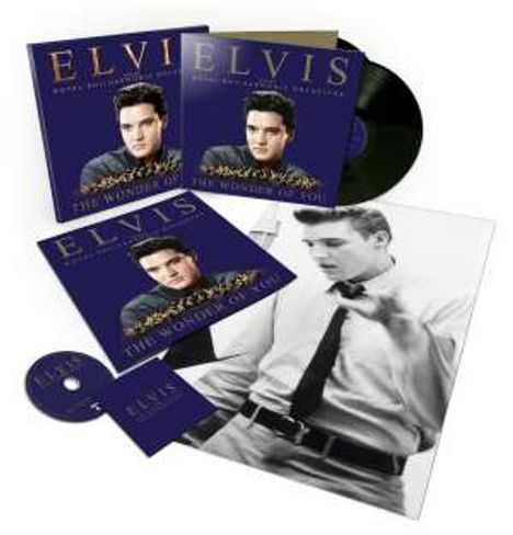 Elvis Presley (1935-1977): The Wonder Of You: Elvis Presley With The Royal Philharmonic Orchestra, 2 LPs, 1 CD und 1 Buch