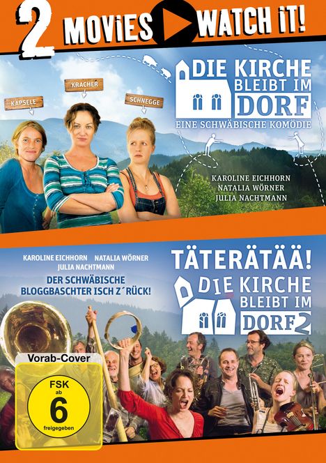 Die Kirche bleibt im Dorf 1 &amp; 2, 2 DVDs