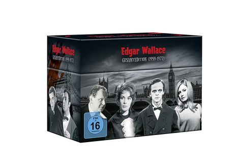 Edgar Wallace Gesamtedition (1959-1972), 33 DVDs