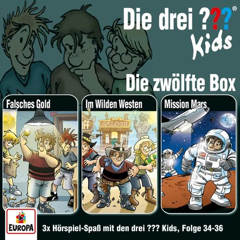 Die drei ??? Kids 12. 3er Box - Folgen 34-36 (3 Audio-CDs), 3 CDs