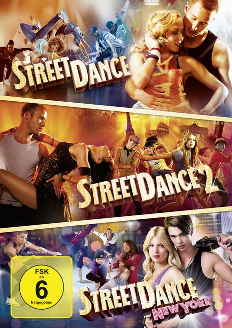 Street Dance 1-3, 3 DVDs