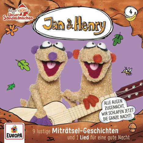 Jan &amp; Henry (4) 9 lustige Miträtsel-Geschichten, CD