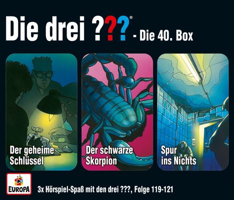 Die drei ??? - 3er Box 40 (Folgen 119, 120, 121) (Fragezeichen), 3 CDs