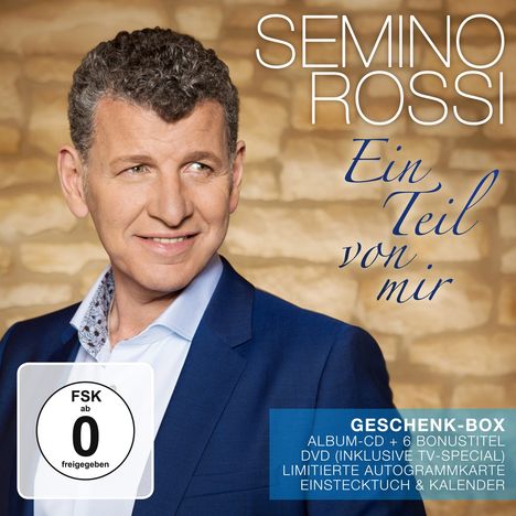 Semino Rossi: Ein Teil von mir (Geschenk-Box), 1 CD, 1 DVD und 1 Merchandise