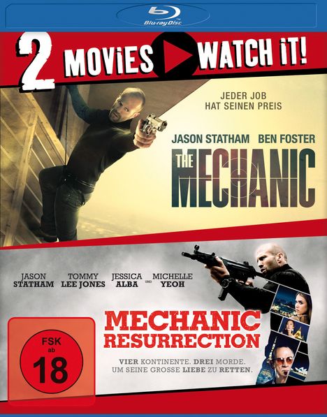 The Mechanic / Mechanic: Resurrection (Blu-ray), 2 Blu-ray Discs