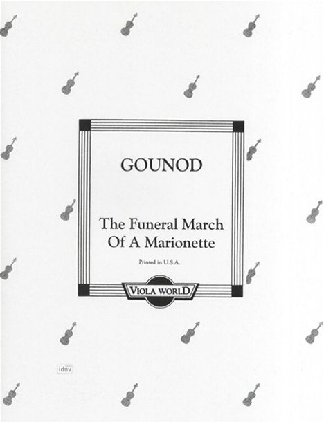 Charles Gounod: The Funeral March Of A Marionette, Noten