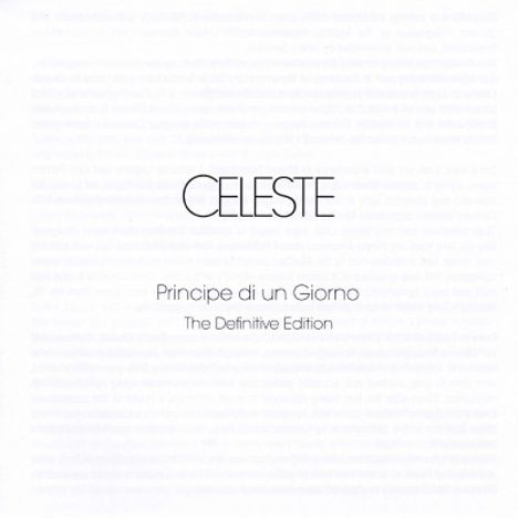 Celeste (Sängerin): Principe Di Un Giorno (The Definitive Edition), CD