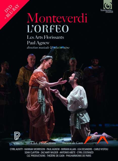 Claudio Monteverdi (1567-1643): L'Orfeo, 1 DVD und 1 Blu-ray Disc