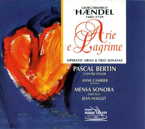 Georg Friedrich Händel (1685-1759): Arien &amp; Triosonaten "Arie e Lagrime", CD