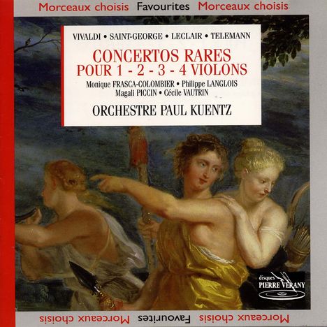 Concertos Rares Pour 1-2-3-4 Violons, CD