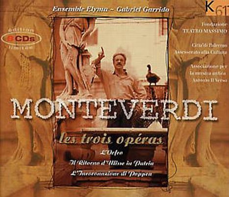 Claudio Monteverdi (1567-1643): Die 3 Opern, 8 CDs