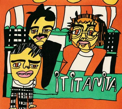 Text: "it it ANITA". Bunte Illustration mit drei stilisierten Gesichtern in expressivem, kantigen Stil.