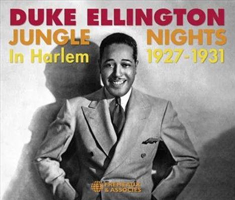DUKE ELLINGTON, JUNGLE NIGHTS IN HARLEM 1927-1931. Ein Mann in Anzug lächelt freundlich.