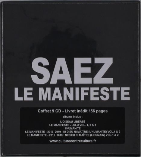 Damien Saez: Le Manifeste (Coffret), 9 CDs