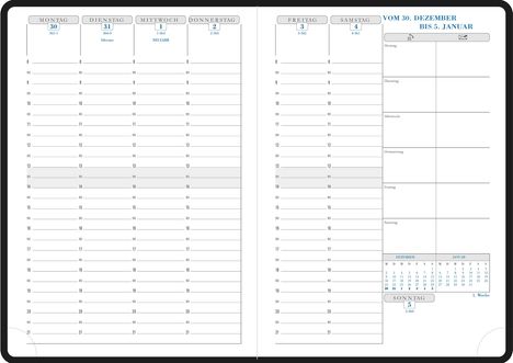 Kalendereinlage Visuel Neutralschnitt 2025, Kalender