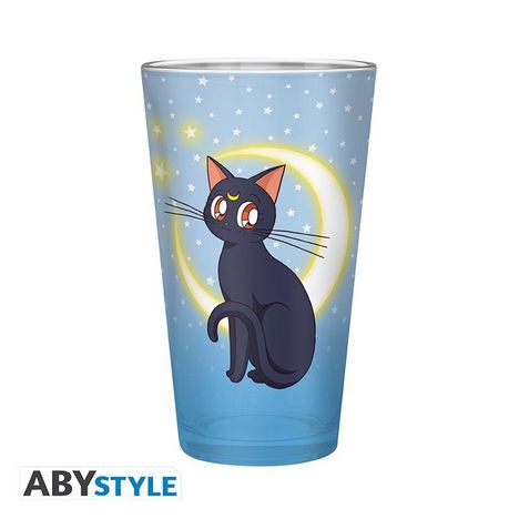 SAILOR MOON - Large Glass - 400ml - Luna & Artemis, Diverse