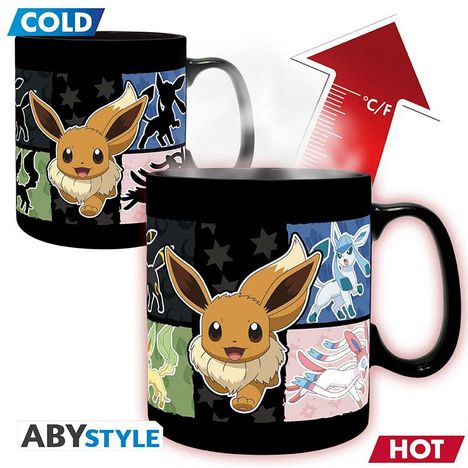 POKEMON Heat Change Mug Eevee King size, Diverse