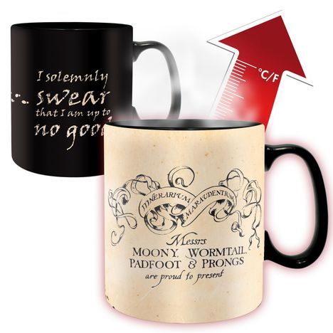 HARRY POTTER - Mug Heat Change - 460 ml - Marauder - cardboard, Diverse