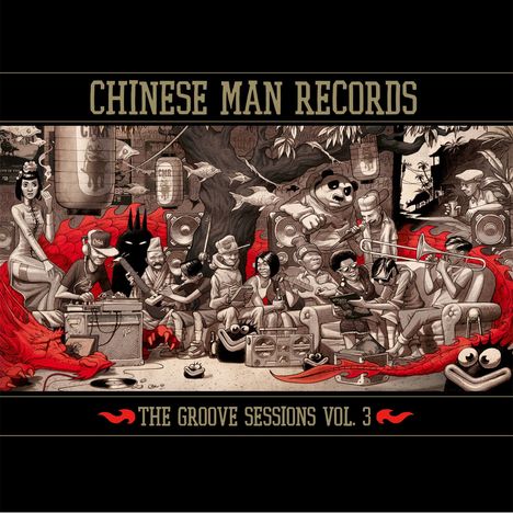 Chinese Man: The Groove Sessions Vol. 3 (Red Vinyl), 3 LPs