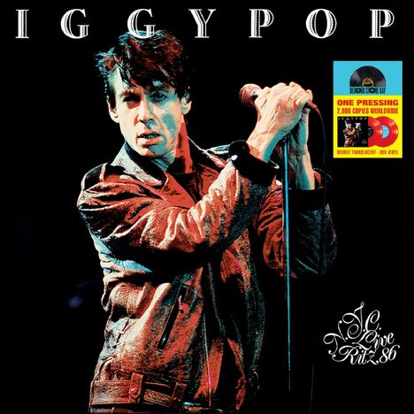 Iggy Pop: Live Ritz N.Y.C. (Limited-Edition) (Translucent Red Vinyl), 2 LPs