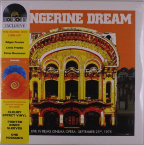 Tangerine Dream: Live At Reims Cinema Opera (RSD) (Deluxe Edition) (Colored Vinyl), 2 LPs