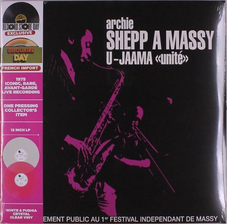 Archie Shepp (geb. 1937): A Massy (RSD) (Limited Edition) (White &amp; Fushia Crystal Clear Vinyl), 2 LPs