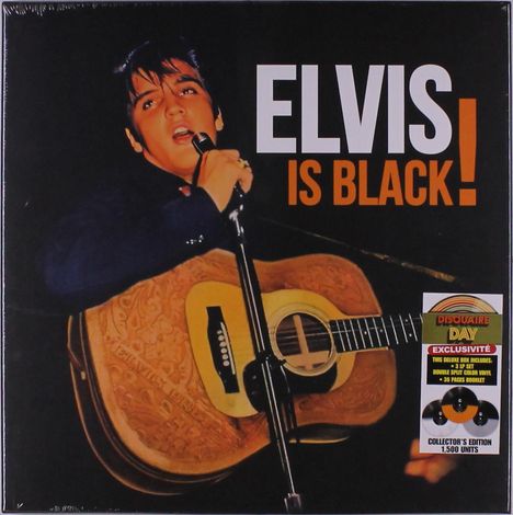 Elvis Presley (1935-1977): Is Black! (Deluxe Box Set) (Limited Collector's Edition) (Split Colored Vinyl), 3 LPs