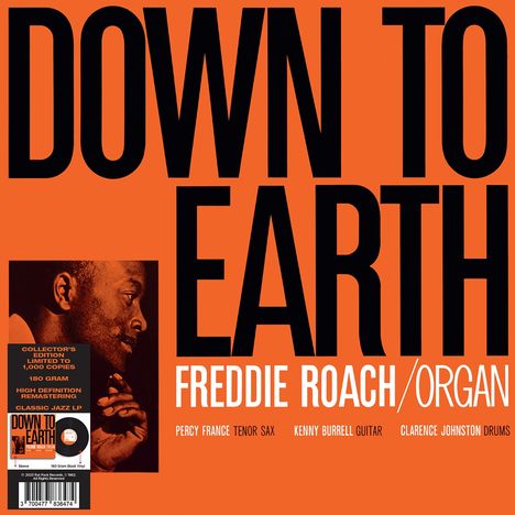 Freddie Roach (geb. 1931): Down to Earth, LP