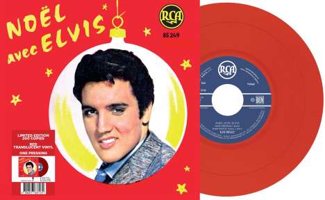 Elvis Presley (1935-1977): Noël Avec Elvis (Limited Edition) (Red Vinyl), Single 7"