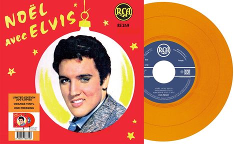 Elvis Presley (1935-1977): Noël Avec Elvis (Limited Edition) (Orange Vinyl), Single 7"