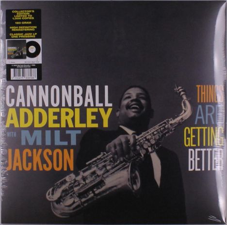 Cannonball Adderley &amp; Milt Jackson: Things Are Getting Better (remastered) (180g) (Limited Edition), LP