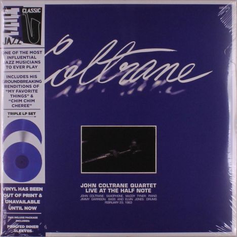 John Coltrane (1926-1967): Live At The Half Note (Blue/White Vinyl), 3 LPs