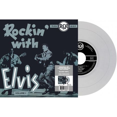 Elvis Presley: 7-EP Etranger N19 - Rockin' with Elvis (Volume I) (Silver Vinyl), Single 7"