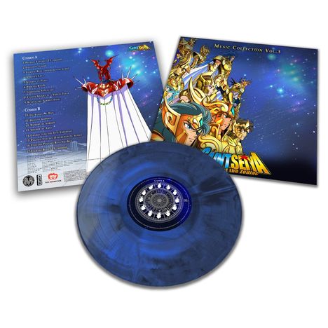 Seiji Yokoyama: Saint Seiya - Music Collection Volume 3 (Blue Transparent Marbled Vinyl), LP