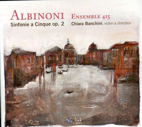 Tomaso Albinoni (1671-1751): Sinfonie a Cinque op.2 Nr.1-6, CD