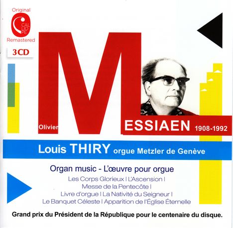 Olivier Messiaen (1908-1992): Orgelwerke, 3 CDs