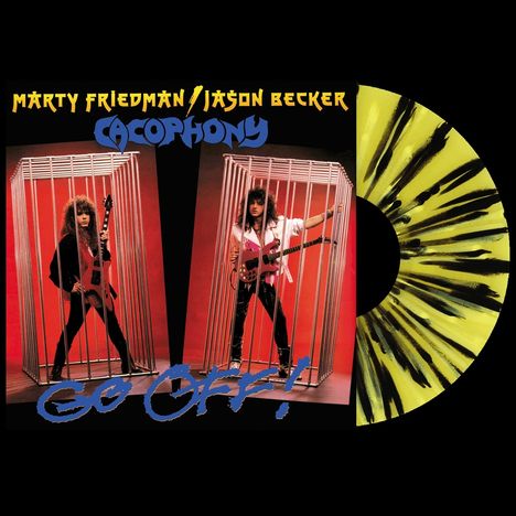 Cacophony: Go Off ! (Yellow/Black Splatter Vinyl), LP