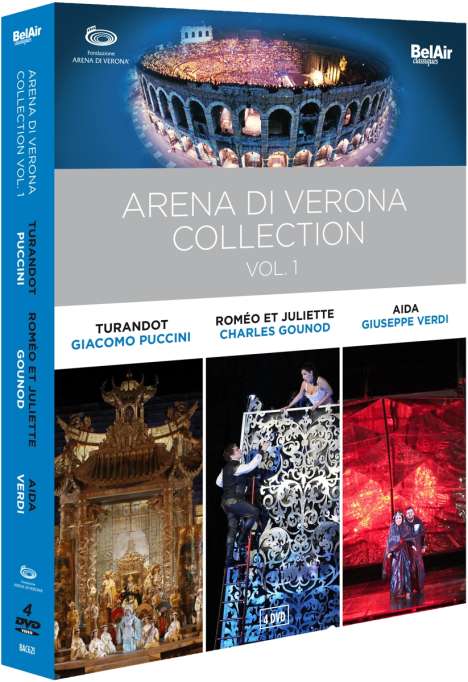 Arena Di Verona Collection Vol.1, 4 DVDs